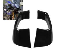 Fabater 2 Pièces Aileron Nu de Force D'appui de Moto Ailes Fixes Déflecteurs D'aile de Carénage Décoration D'aile Latérale pour YZF R1 2015-2023 pour YZF R6 2017-2022 (Noir Brillant)