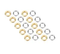 Fabater 300 Ensemble d'Œillets de Couture en Acier Inoxydable 8mm, Oeillets avec Rondelles pour Ceintures, Artisanat en Cuir, Tissus, Sandales, Kit d'Œillets en Métal (GOLD)