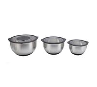 Fabater 3pcs Coquilles de Mélange en Acier Inoxydable avec Couvercles et Tailles pour Cuisiner et Stocker des Aliments, Scellement des Couvercles pour la Cuisine Essentielle