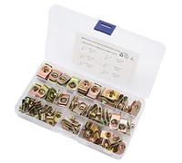 Fabater 60 Pièces Kit de Clips d'écrou en U M4 M5 M6 M8 Ensemble de Pinces d'écrou en U Haute Résistance Résistant à la Rouille élasticité pour Voiture Moto Automobile Universel