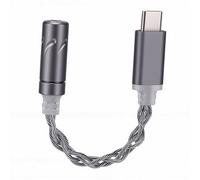 Fabater Adaptateur de Casque USB C vers 3,5 Mm, Prise en Charge du Son Haute Résolution pour Les Jeux Musicaux, Appareils iOS de Type C, 24 Bits, 96 KHz (Silver)