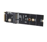 Fabater Adaptateur Riser M.2 E Key vers M.2 Key, PCB, pour SSD | Matériau PCB durable, kit d\'installation facile, pour carte réseau, module fil BT, SSD M.2