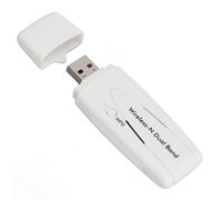 Fabater Adaptateur Wi-FI Double Bande N, 300 Mbps, Compatible 2,4 GHz et 5,8 GHz, USB, avec chipset Ralink RT3572, pour TV, Lecteur multimédia, Home cinéma, et Mac OS.