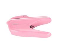 Fabater Agrafeuse sans Agrafes sans Agrafes, Agrafeuse Manuelle, Outil de Reliure de Papier, ABS, écologique, Sûr, Opération Ergonomique à une Main pour la Maison, le Bureau, l'école (PINK)