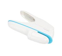 Fabater Agrafeuse sans Agrafes sans Agrafes, Agrafeuse Manuelle, Outil de Reliure de Papier, ABS, écologique, Sûr, Opération Ergonomique à une Main pour la Maison, le Bureau, l'école (WHITE)