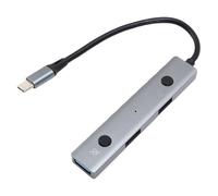 Fabater AI Voice Hub, Aucun Pilote Nécessaire AI Hub USB C avec Intégration ChatGPT et DeepSeek, Transcription de Voix en Texte en Temps Réel, Adaptateur USB de Commande Vocale