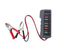 Fabater Analyseur de Batterie Professionnel, Indicateurs D'état LED, Voltmètre de Vérification de Batterie Automobile et Analyseur de Système de Charge Compact et Portable pour Voiture