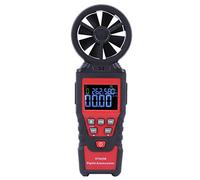 Fabater Anémomètre Numérique Portable HT625B, Jauge de Vitesse du Débit d'air, Compteur de Vitesse du Vent avec Testeur de Température et d'humidité, Jauge de Vent Précise pour CVC, Extérieur,