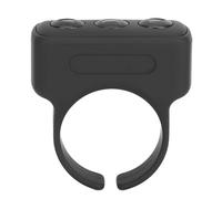 Fabater Anneau de Retournement de Page Bluetooth pour Enregistrement Vidéo, Télécommande, Application, Bouton Selfie, Clicker de Défilement Rechargeable pour Téléphone Portable iOS (Black)