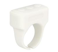 Fabater Anneau de Retournement de Page Bluetooth pour Enregistrement Vidéo, Télécommande, Application, Bouton Selfie, Clicker de Défilement Rechargeable pour Téléphone Portable iOS (White)