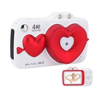 Fabater Appareil Photo 64MP 4K pour Enfants avec écran de 2,8", Zoom Numérique 18X, Appareil Photo Compact Pointer et Photographier, Caméras de Voyage avec Mise au Point Automatique (Perle Blanche)