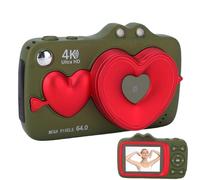 Fabater Appareil Photo 64MP 4K pour Enfants avec écran de 2,8", Zoom Numérique 18X, Appareil Photo Compact Pointer et Photographier, Caméras de Voyage avec Mise au Point Automatique (Green)