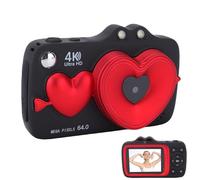 Fabater Appareil Photo 64MP 4K pour Enfants avec écran de 2,8", Zoom Numérique 18X, Appareil Photo Compact Pointer et Photographier, Caméras de Voyage avec Mise au Point Automatique (Black)