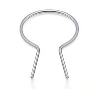 Fabater Attache de Clôture Torsadée, Outil de Clôture en Acier galvanisé pour Poteau de 1 à 5/8 Pouces, Clips de pour Jardin, de Ferme, 100 Pièces (Circulaire)