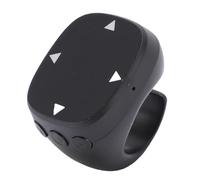 Fabater Bague de Défilement TikTok, Télécommande Bluetooth pour Appareil Photo, Bague de Défilement pour, Instagram et Téléphone, sans Fil du Bout des Doigts (Black)