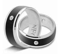 Fabater Bague Intelligente NFC, Métal, Imperméable, sans Recharge Requise | Accessoire NFC portable, construction en métal, cryptage de confidentialité, déverrouillage du verrouillage d\'application,