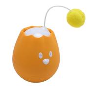 Fabater Balle de Jouet Roulante Interactive pour Chat Engageant Une Taquinerie Automatique pour Les Chats D'intérieur Conception Sûre 1 unité (Orange)