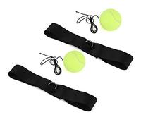 Fabater Balle Réflexe de Boxe 2 Pièces avec Bandeau, Balle de de Boxe pour Entraînement de Vitesse, équipement d'exercice de Gymnastique de Réaction pour Adultes et Enfants
