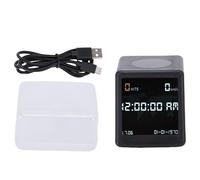 Fabater Bitcoins Miner, Bitcoin Solo Lottery Miner Écran 1,54 Pouces, Hashrate 1060 KH/s, WiFi/BLE, Lottery Solo Miner, Horloge de Bureau avec Affichage de la Température et de (Black)
