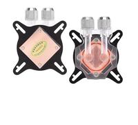 Fabater Bloc d'Eau GPU, Grande Zone de Contact avec l'Eau, Bloc de Refroidissement par Eau à Base de Cuivre Rouge de Haute pureté, Refroidisseur GPU avec Raccord à Deux Touches et Vis pour Tube de