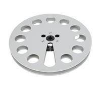 Fabater Bobine de Ruban Vide de 1/4 de 7 Pouces, Matériau ABS, Conception de Trou de Vent à 12 Trous, Pièce de Rechange pour Machine D'ouverture Adaptée à la Bobine D'enregistrement (GREY)