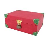 Fabater Boîte au Trésor en Bois à la Main Vintage avec Serrure pour Stockage de Bijoux, Boîte de Décoration Rétro pour Boucles D'oreilles de Chaînes de Couvre-manche, Idéales pour le Bureau ou la