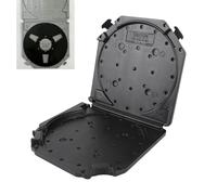 Fabater Boîte de Rangement de Bande Vide de 7 Pouces, Boîtes de Rangement de Bande Bobine à Bobine avec étiquettes, Conteneur de Bande à Bobines Ouvertes Anti-poussière (Black)