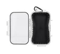 Fabater Boîte de Rangement étanche à L'épreuve D'amortisseur Guide de Support étanche pour Les Clés, Résistant à la Rouille, ni Résistants, Accessoires en Acier Inoxydable (Clair)