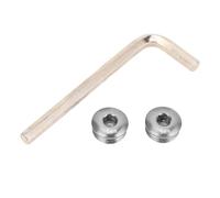 Fabater Bouchon à Vis de Pédale de Vélo, Couvercle de Pédale à Filetage M14 en Alliage D'aluminium, Protection Anti-poussière avec clé D'installation pour Le Cyclisme de Vélo de Route de (Ti Couleur)