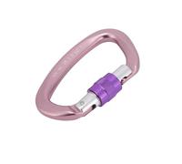 Fabater Boucle d'escalade Haute Résistance en Alliage D'aluminium pour Alpinisme, Escalade, Prévention des Accrocs, Porte à Ressort 3,9" pour Les Opérations de Sauvetage, Matériau 7075 (Pink)