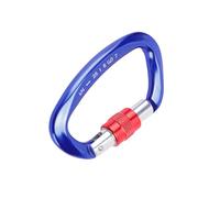 Fabater Boucle d'escalade Haute Résistance en Alliage D'aluminium pour Alpinisme, Escalade, Prévention des Accrocs, Porte à Ressort 3,9" pour Les Opérations de Sauvetage, Matériau 7075 (Bleu foncé)