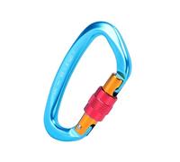 Fabater Boucle d'escalade Haute Résistance en Alliage D'aluminium pour Alpinisme, Escalade, Prévention des Accrocs, Porte à Ressort 3,9" pour Les Opérations de Sauvetage, Matériau 7075 (Blue)
