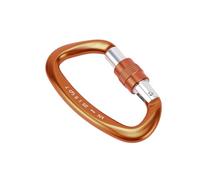 Fabater Boucle d'escalade Haute Résistance en Alliage D'aluminium pour Alpinisme, Escalade, Prévention des Accrocs, Porte à Ressort 3,9" pour Les Opérations de Sauvetage, Matériau 7075 (Orange)