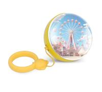 Fabater Boule de Capteur électronique Haute capacité, Mini Stockage de Fichiers, 1 Go, Support D'affichage Photo et Vidéo, Idéal pour Le Divertissement en Déplacement (Yellow)