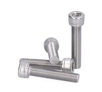 Fabater Boulons Hexagonaux en Acier Inoxydable, Attaches Résistantes à la Corrosion pour L'industrie du Génie Mécanique, 4 Pièces M10X45 (M10*50)