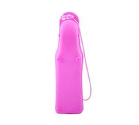 Fabater Bouteille d'eau Portable pour Chien de Voyage, 250 ML 500 ML, | Distributeur d\'hydratation avec plateau, se plie en bol, pour promenades, randonnées, plage, camping, rose rouge bleu