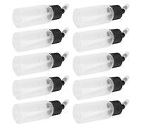 Fabater Bouteilles d'aérographe de 30 Ml Résistantes à la Corrosion, 10 Récipients à Pigments avec Capuchon d'aération pour Pistolets Pulvérisateurs à Double Action - Support de Peinture Vide à