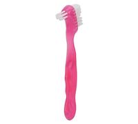 Fabater Brosse à Dentiers Double Face avec Poils Souples pour Prothèses | Brosse de nettoyage de prothèses dentaires Portable pour personnes âgées, outil d\'élimination de la Plaque dentaire pour