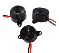 Fabater Buzzer Piézoélectrique, Buzzer électronique Piézo Actif DC 3 V 24 V 85 DB 95 DB Son Continu Fort, avec Câble de 100 Mm, pour Ordinateurs, Imprimantes, Jouets électroniques