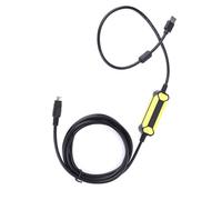 Fabater Câble de Programmation adapté pour FX1S 1N 2N 3U FX Series PLC, USB-SC09 FX, 2,5 Mètres, USB vers Rond 8 Broches, Indicateur LED intégré, étanche à la Poussière, Coque en PVC, Magnétique
