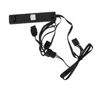 Fabater Câble D'extension Séparateur ARGB 3 Broches, Facile à Installer pour Optimiser L'éclairage LED RGB, 1 unité PVC Durable (BLACK)