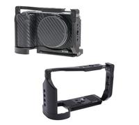 Fabater Cage de Caméra pour ZV E10II, pour Stabilisateur RS2 RS3 RS4, Plate-Forme de Cage en Alliage D'aluminium, Sabot Froid et Trous Filetés 1/4" 3/8", Plaque à Dégagement Rapide