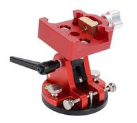 Fabater Cale équatoriale pour Champ D'étoiles, Siège de Réglage de la Latitude, Base de Latitude pour Instrument à Cale équatoriale pour Trépieds Courants, Interfaces 1/4", M6 et M8 (Rouge)