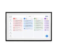 Fabater Calendrier Intelligent avec écran Tactile et Synchronisation Transparente, Cadre Photo Numérique HD 15,6 Pouces pour la Coordination Familiale (cadre noir)