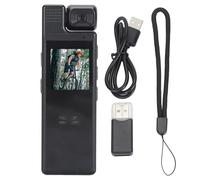 Fabater Caméra Corporelle, HD 1080P 1,3, Petite Caméra Portable, Enregistreur Vidéo de Poche Portable avec Objectif Rotatif à 180°, Nocturne, Batterie 1200 MAh