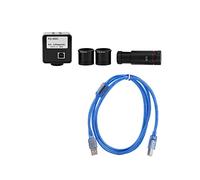 Fabater Caméra de Microscope USB 5MP sans Lecteur, Caméra Oculaire Industrielle avec Adaptateur CCD 0,5X pour Plug and Play, USB 2.0 Haute Vitesse 480 Mo/s, Capteur CMOS à Grande Surface, 0-50 ℃,