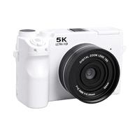 Fabater Caméra Rétro sans Miroir Vidéo 5K avec Zoom Numérique 18x pour Les Passionnés et Les Voyageurs (Black)