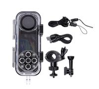Fabater Caméra sous-Marine 4K, Appareil Photo Numérique étanche EIS WiFi 30M avec écran 1,53 Pouces et Double Objectif Avant Arrière, Caméras d'action pour Voyage, Plongée en Apnée