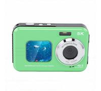 Fabater Caméra sous-Marine 5K avec Double écran Autofocus 48MP pour Les Activités étanches de Plongée en Apnée et de Plongée (Green)