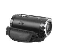 Fabater Caméscope Vidéo 2,7 K Portable Enregistreur Numérique LCD Rotatif à 270 Degrés pour Les Voyages et Les Réunions ABSD avec Sac de Rangement de 128 Go
